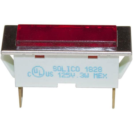 Blodgett 15549, Red Signal Indicator Light, 125V, Rectangular, 1200 Series