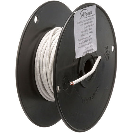 Mavrik 381265, High Temperature Wire, 14 ga White, SRGN, 50 ft Roll