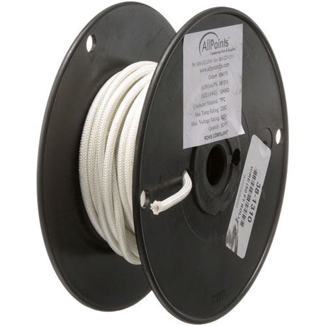 Mavrik 381310, High Temperature Wire, 12 ga White, SF2, 50 ft Roll