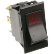 Garland 1872404, Lighted Rocker Power Switch, Red, 250V