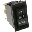 Montague #2A, Toggle Switch, DPDT Center-Off, 7/8" x 1-1/2"