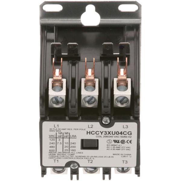 Grindmaster C036A, Contactor, 3 Pole, 50A, 208/240V