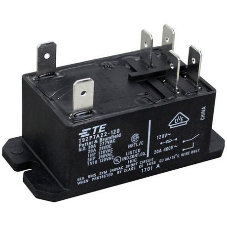 Duke 222724, Relay, 120V Coil, DPST, TE T92