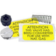 Pitco 60126501, Gas Valve Conversion Kit, VS820, LP to Natural