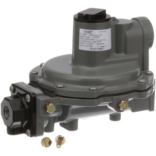 Ray Murray R632A-CFF, 2-Stage Gas Regulator, 1/4 in FPT x 3/4 in FPT, 750,000 BTU