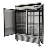 Turbo Air TSR-49SD-N6, 54" Reach-In Bottom Mount Super Deluxe Series - Solid Door Refrigerator