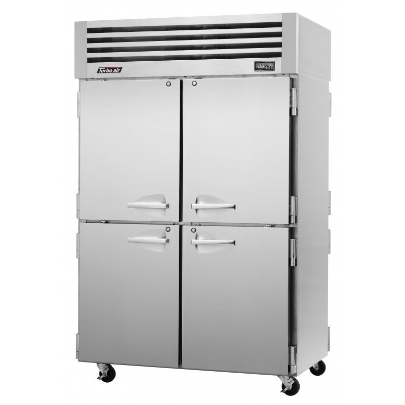 Turbo Air PRO-50-4R-PT-N, 51" Reach-In Top Mount Premiere Pro Series -  PassThru Half Solid Half Solid Door Refrigerator