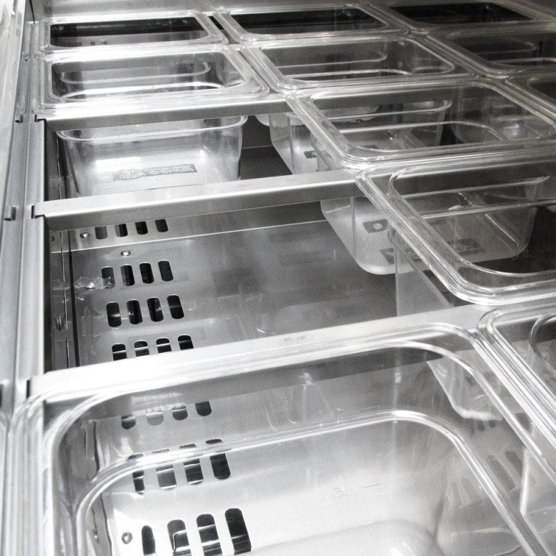 Turbo Air TST-48SD-N, 48" Sandwich/Salad Prep Super Deluxe Series with (2) Doors