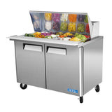 Turbo Air MST-48-18-N, 48" Mega Top Unit M3 Series with (2) Doors
