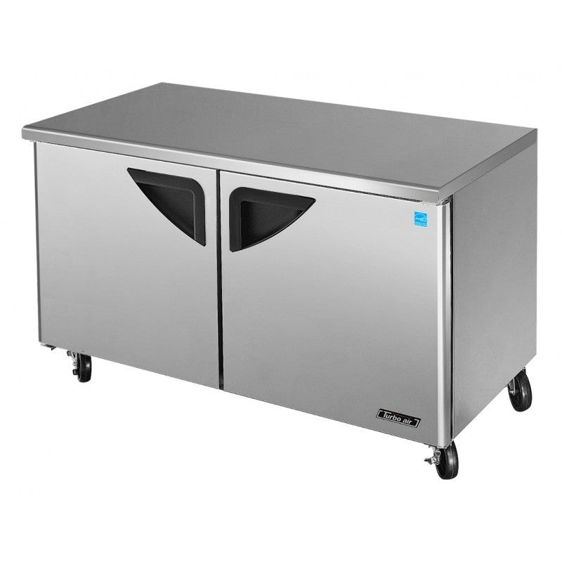 Turbo Air TUR-60SD-N, 60" Undercounter Refrigerator Super Deluxe Series with (2) Doors