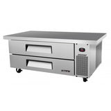 Turbo Air TCBE-52SDR(-E), 58" Chef Bases Super Deluxe Series with (2) Drawers