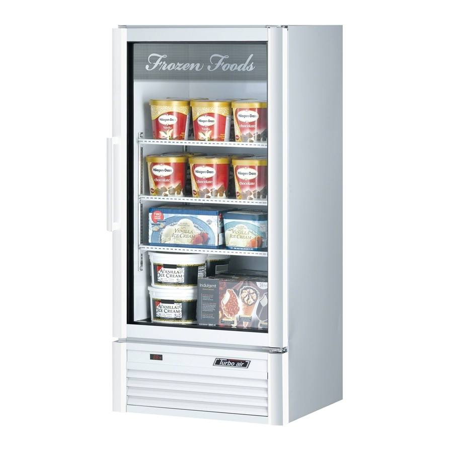 Turbo Air TGF-10SD-N_WH, 25 3/4" Swing Door Freezer Super Deluxe Series with (1) Glass Door