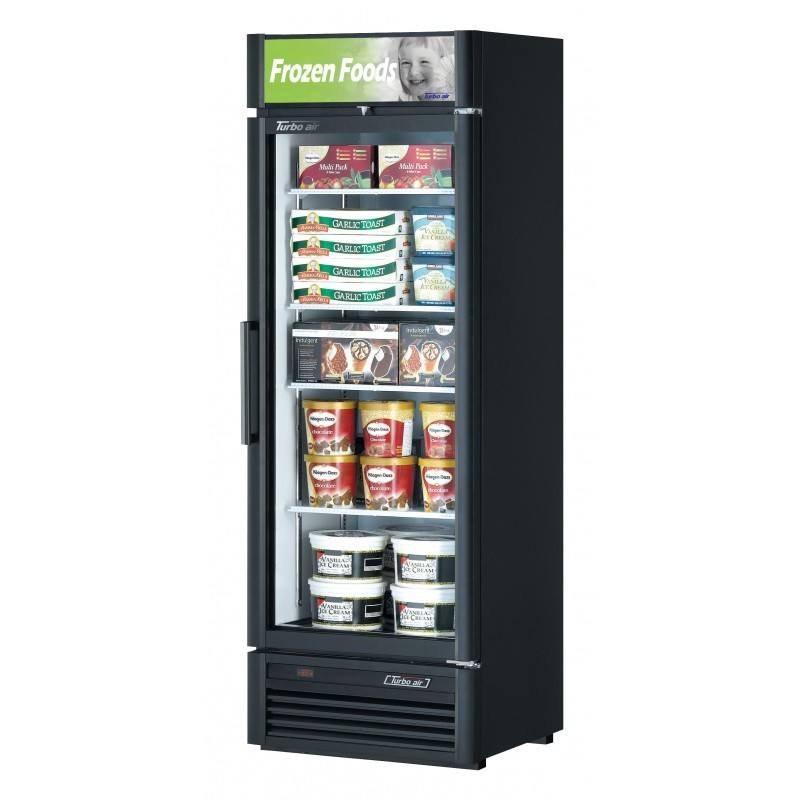 Turbo Air TGF-15SD-N_BL, 26 3/8" Swing Door Freezer Super Deluxe Series with (1) Glass Door