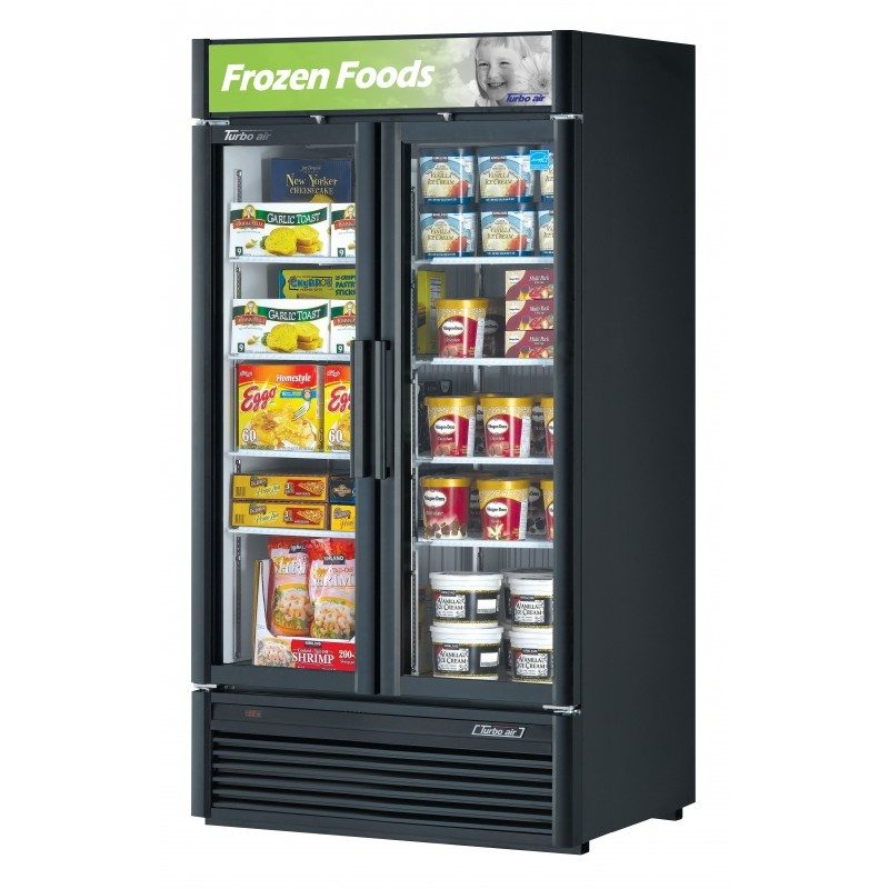 Turbo Air TGF-35SD-N_WH, 39 1/2" Swing Door Freezer Super Deluxe Series with (2) Glass Doors