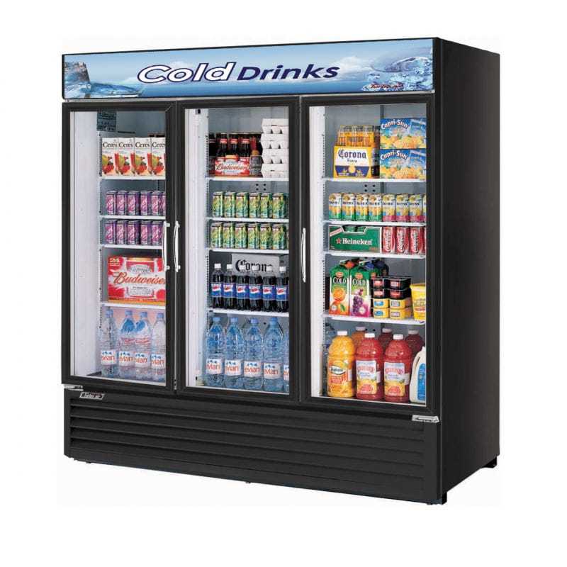 Turbo Air TGM-72RS-N, 78" Swing Door Refrigerator with (3) Doors