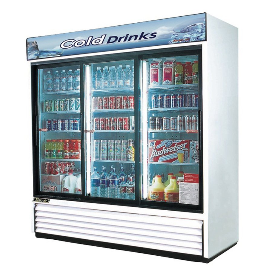 Turbo Air TGM-69RB, 78" Sliding Door Refrigerator with (3)  Doors