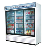Turbo Air TGM-69RB, 78" Sliding Door Refrigerator with (3)  Doors