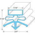 Beverage Air 703-372CAA, Door Gasket, DD/BB/MS