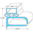Delfield 1702147, Door Gasket, 4000/4248 Series