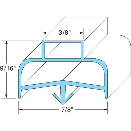 Delfield 1701062, Drawer Gasket, 32", 2800/2900 Series