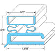 Traulsen 341-21461-00, Drawer Gasket, 6-7/8" x 23-3/8"