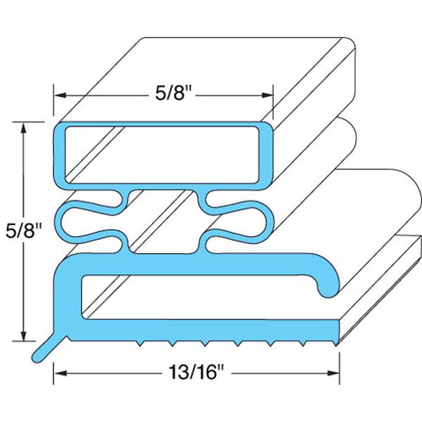 Traulsen 341-21461-00, Drawer Gasket, 6-7/8" x 23-3/8"