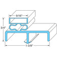 Victory 50600803, Door Gasket, Reach-In