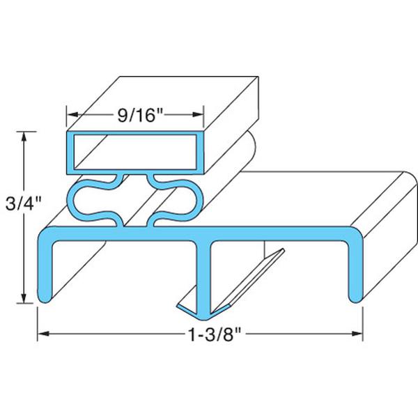 Victory 50600803, Door Gasket, Reach-In