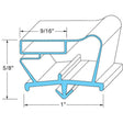 Beverage Air 712-012D-05, Drawer Gasket, Bottom, 27.84 x 7.98 in, WTRCS