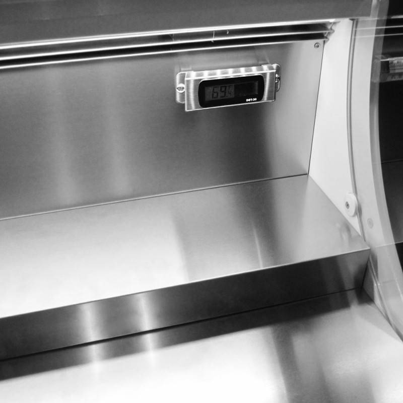 Turbo Air TOM-30SW-N, 28" Horizontal Open Display Case Merchandiser, Slim Line, White
