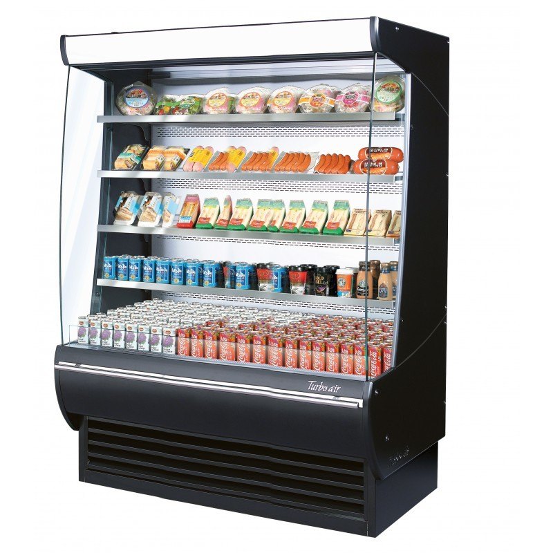 Turbo Air TOM-60-DX, 60" Extra Deep Glass / Solid Side Panel