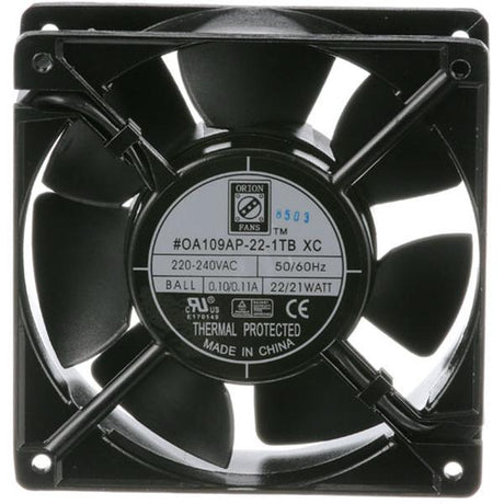 Turbo Chef 100757, Axial Cooling Fan with Thermal Protection, 240V