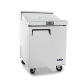 Atosa MSF8301GR, 27" Sandwich Prep Table with (1) Door, (8) 1/6 size pans