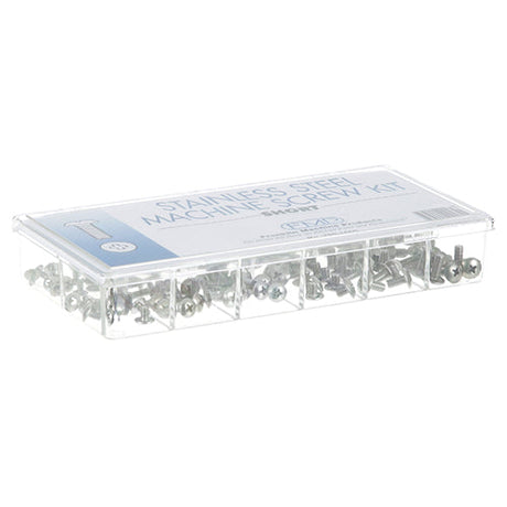 Mavrik 851354, Short Length Stainless Steel Machine Screw Kit, 144 Pieces