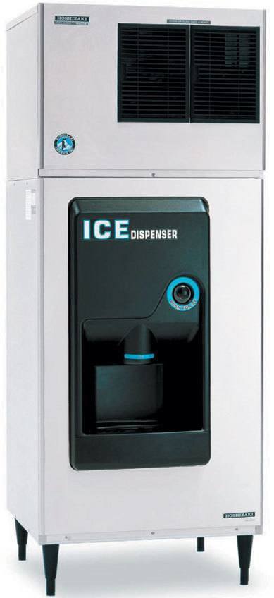 Hoshizaki KML-325MAJ/DB-200H, Combo Cubed Ice Machine 380 lbs w/ Hotel Ice Dispenser 200 lbs