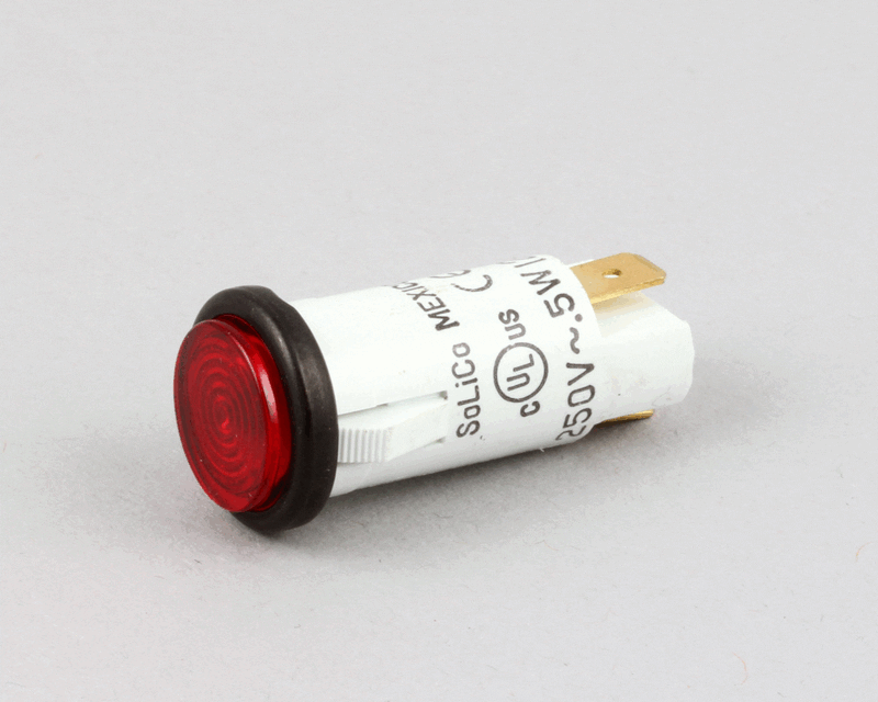 Hatco 02-19-151-00, Red Indicator Signal Light, 1/2", 250V