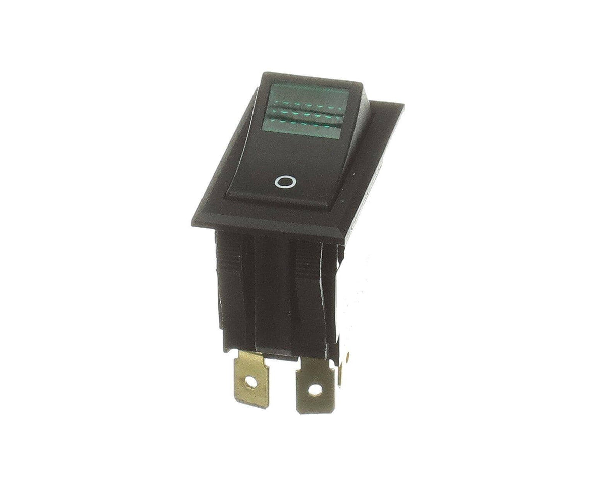 Hatco 02.19.215.00, Rocker Switch, DPST, Lighted Green, 125V, 15A