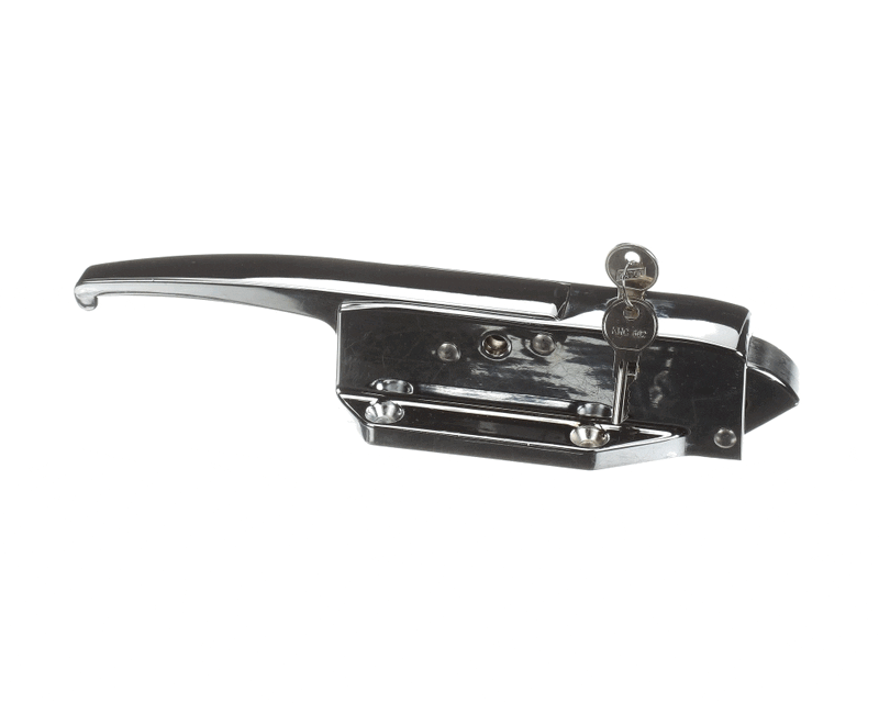 Kason 58C, Kason 10058CL5020 Door Latch with Lock Cylinder and Keys, Light Spring, Polished Chrome