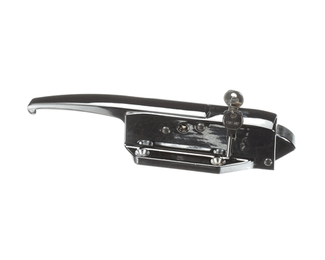 Kason 58C, Kason 10058CL5020 Door Latch with Lock Cylinder and Keys, Light Spring, Polished Chrome