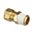 Montague 1287-4, Brass Fitting, 3/8" NPT x 7/16" Tube