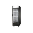 Arctic Air ARGDM23 27 inch one swing glass door black merchandiser refrigerator, front view