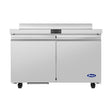 Atosa AWR48SD 48-1/4" 2 solid door worktop refrigerator, front view, doors closed