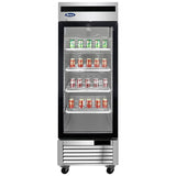 Atosa MCF8701GR, 27" 1 Glass Door Reach-In Freezer