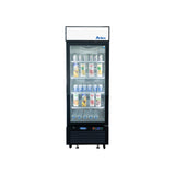 Atosa MCF8720GR 27" 1 glass door merchandiser freezer, front view, door closed