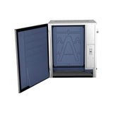 Atosa YRM0800A-261 30-3/4-inch air-cooled half-dice cube ice machine head with the front panel open, showing the evaporator (Atosa uses this photo for its 30-inch YRM0800A and YRM1000A models)