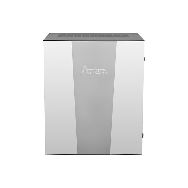 Atosa YRM1000A-261 30-3/4-inch air-cooled half-dice cube ice machine head, 1,000 lb per day, front view