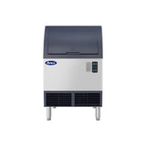 Atosa YRU0140A-161 24-1/4 inch air-cooled half-dice undercounter ice machine with 88 lb built-in bin, front view