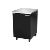 Beverage Air BB24HC-1-F-B 24" one solid door back bar cooler, side angle view, door closed