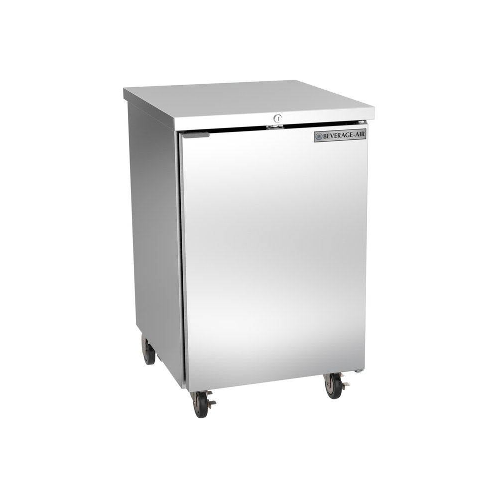 Beverage Air BB24HC-1-S 24" one solid door back bar cooler, front view, door closed