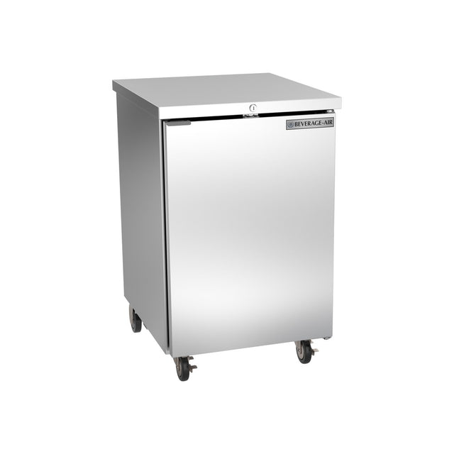 Beverage Air BB24HC-1-S 24" one solid door back bar cooler, front view, door closed